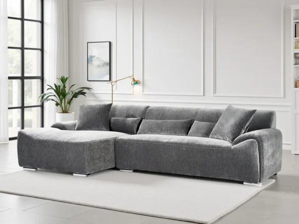 Modena Sofa Charcoal Left Hand