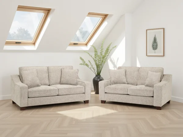 Nebraska Sofa Stone 3+2 Set