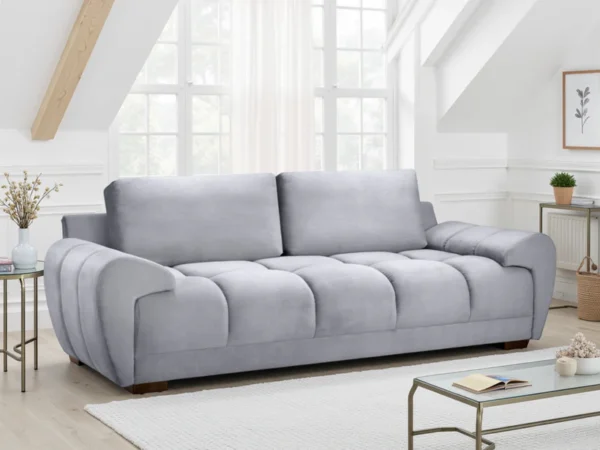 Azzuro Sofa Grey 3 Seater