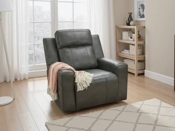 Barcelona Electric Recliner Sofa Grey Armchair