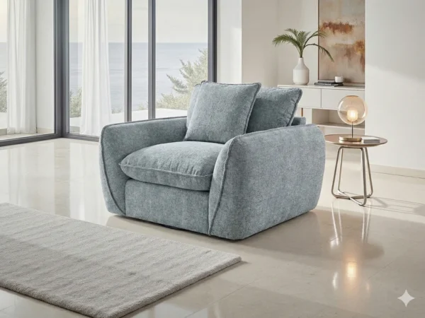 Berlin Sofa Grey Armchair