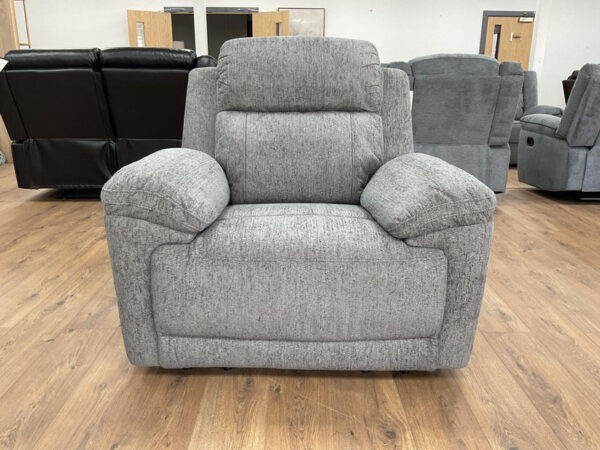 Owen Electric Recliner Sofa Grey Armchair