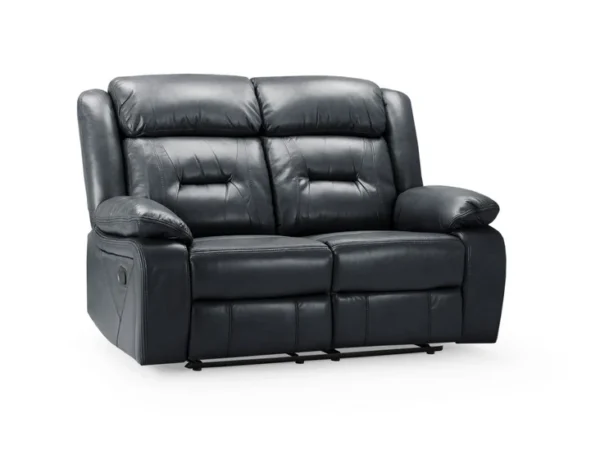 Novie Recliner Sofa Black 2 Seater
