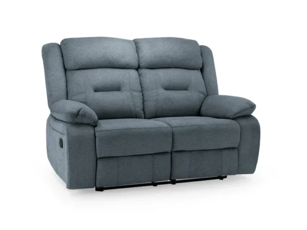 Novie Recliner Sofa Grey Fabric 2 Seater