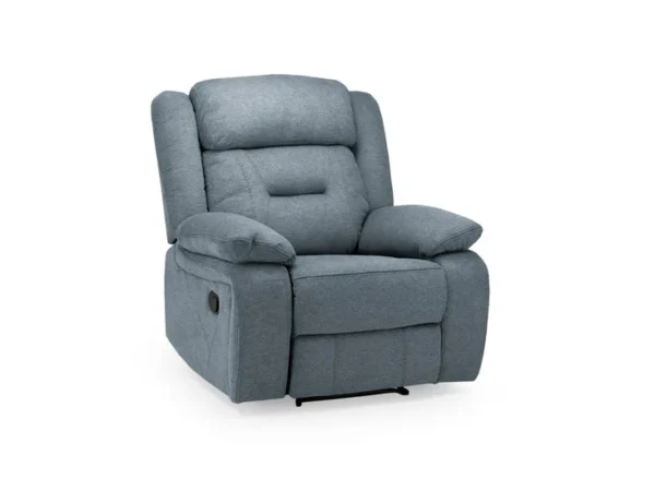 Novie Recliner Sofa Grey Fabric Armchair