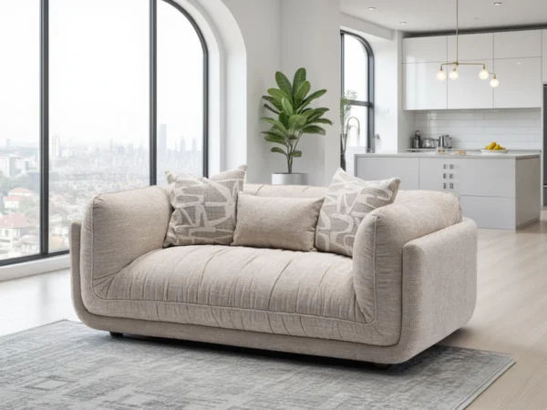Oxford Sofa Beige 2 Seater