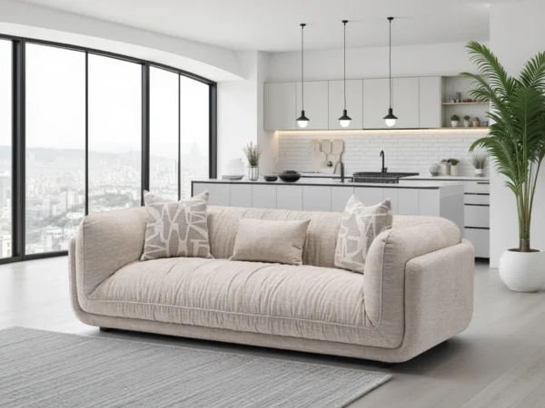 Oxford Sofa Beige 3 Seater