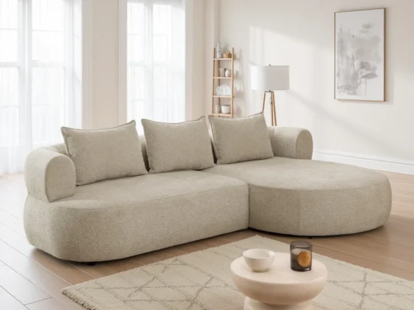 Ferro Beige Right Hand Corner Sofa